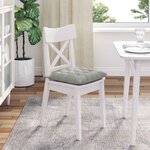 vidaXL Coussins de siège 4 pc Microfibre Gris clair 40 x 40 x 6 cm