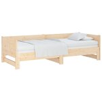 vidaXL Lit coulissant sans matelas bois de pin massif 2x(90x190) cm