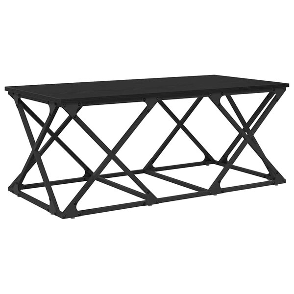 vidaXL Table basse Chêne noir 100 x 49 x 40 cm Bois d'ingénierie
