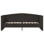 vidaXL Lit avec matelas et éclairage USB Noir Velours 90x200 cm