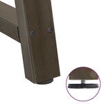 vidaXL Pieds de table basse en forme de A 2 pièces 70 x (42-43) cm acier