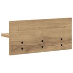 vidaXL Porte-manteau mural chêne artisanal 40 x 10.5 x 18 cm