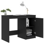 vidaXL Bureau Gris 100x50x76 cm Bois d’ingénierie