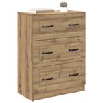 vidaXL Armoire à tiroirs 66 x 34 5 x 87 cm Bois d'ingénierie