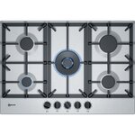 Neff t27ds59n0 table gaz - 75cm - 4f+wok - flameselect - inox