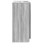 vidaXL Bureau de réception sonoma gris 135x50x103 5 cm bois ingénierie