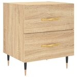vidaXL Tables de chevet 2 Pièces chêne sonoma 40x35x47 5 cm