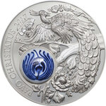 Pièce de monnaie en Argent 10 Dollars g 50 Millésime 2017 Royal Delft PAVO CHRISTATUS