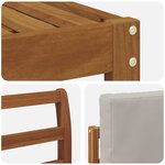 vidaXL Ensemble de canapés d'extérieur 6 Pièces Gris Naturel et Clair