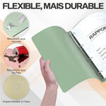ACROPAQ 8x Classeur A4- 4 Anneaux- Dos 3 5 cm pour 200 feuilles- Étiquettes de Dos- PP- Durable- Résisitants à l'eau- Couleurs Terre