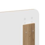 vidaXL Tête de lit Chêne artisanal 200 cm Bois d'ingénierie