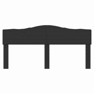 vidaXL Tête de lit Chêne noir 200 cm Bois d'ingénierie