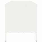 vidaXL Meuble TV blanc 135x39x43 5 cm acier laminé à froid