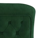 vidaXL Chaise de salle à manger Vert foncé 53x52x98 cm Velours et inox