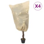 vidaXL Housses de protection pour plantes avec cordon de serrage 4 Pièces