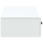 vidaXL Table d'appoint murale Blanc 87 5 x 34 5 x 17 cm