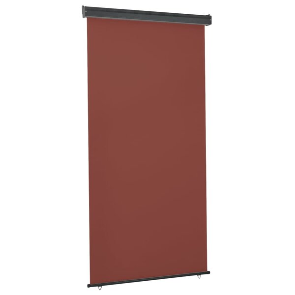 vidaXL Auvent latéral de balcon 122x250 cm Marron