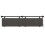 vidaXL Tête de lit suspendue Avec lumière LED Noir PU antique