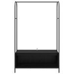 vidaXL Porte-vêtements Noir 100 x 44 x 160 cm Bois d'ingénierie