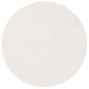 vidaXL Dessus de table Blanc Ø40x2 5 cm Bois de pin massif