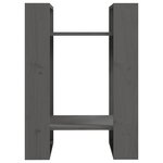 vidaXL Bibliothèque/Séparateur de pièce Gris 41x35x57 cm Pin solide