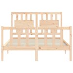 vidaXL Cadre de lit sans matelas 120x200 cm bois de pin massif