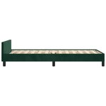 vidaXL Cadre de lit sans matelas vert foncé 80x200 cm velours