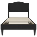 vidaXL Cadre de lit avec tête de lit Noir 80 x 200 cm Velours