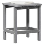 vidaXL Table d'appoint Gris clair 38 x 38 x 46 cm Polyéthylène