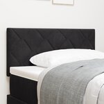 tête de lit vidaXL design blocs de diamant noire 90 cm velours