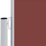 vidaXL Auvent latéral rétractable Marron 220x600 cm