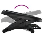 vidaXL Repose-pieds Noir 46x34 5x11 cm