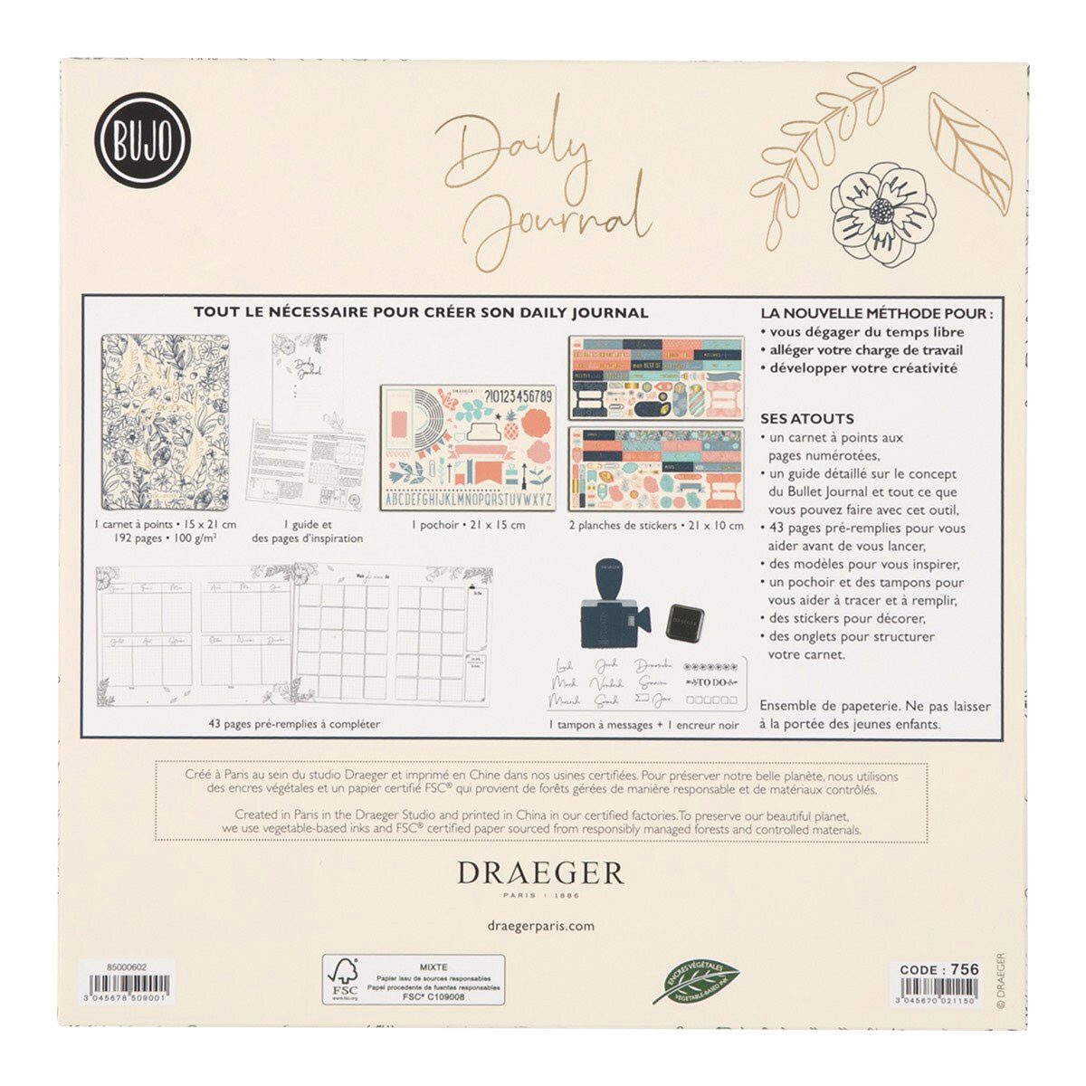 Kit De Démarrage Bullet Journal - Draeger paris - La Poste