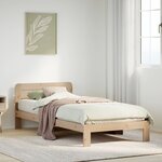 vidaXL Cadre de lit sans matelas 75x190 cm bois de pin massif