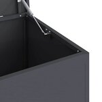 vidaXL Boîte de Rangement Extérieure Anthracite 100 x 50.5 x 50 cm