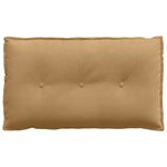 vidaXL Coussin de Dos Marron 80 x 50 cm Tissu en velours côtelé