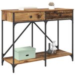 vidaXL Table console Bois Ancien 100 x 39 x 78 5 cm Bois d'ingénierie