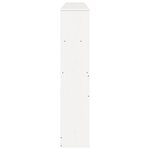 vidaXL Tête de lit avec rangement blanc 200 cm bois massif de pin