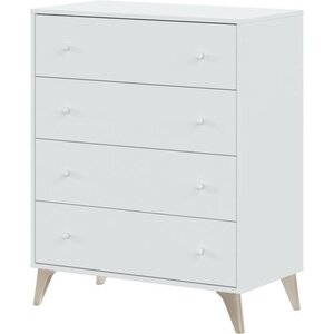 Commode Sweet 4 tiroirs - Blanc - 95 x 77.5 x 40 cm