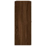 vidaXL Armoires murales 2 Pièces chêne marron bois d'ingénierie