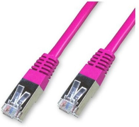 Câble/Cordon réseau RJ45 Catégorie 6 FTP (F/UTP) Droit 30m (Rose)
