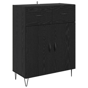 vidaXL Buffet Chêne noir 69 5 x 34 x 90 cm Bois d'ingénierie