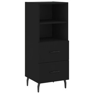 vidaXL Buffet Noir 34 5x34x90 cm Bois d'ingénierie