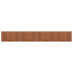 vidaXL Tapis rectangulaire marron 60x400 cm bambou