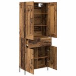 vidaXL Haut Armoire 2 Pièces Bois Ancien Bois d'ingénierie