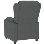 vidaXL Fauteuil électrique de massage Gris foncé Tissu