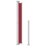 vidaXL Auvent latéral rétractable de patio 200x500 cm Rouge