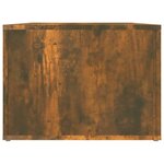 vidaXL Table basse Chêne fumé 80x50x36 cm Bois d'ingénierie