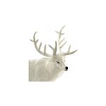 Hansa Peluche Geante Renne Blanc 120 cm H et 100 cm L
