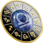 Pièce de monnaie en Argent 500 Francs g 17.50 Millésime 2023 Zodiac Signs LIBRA